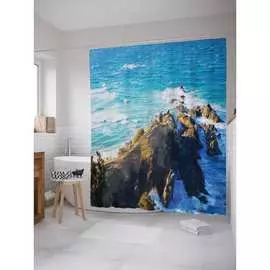 Шторка-занавеска для ванной JOYARTY