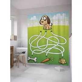 Шторка-занавеска для ванной JOYARTY