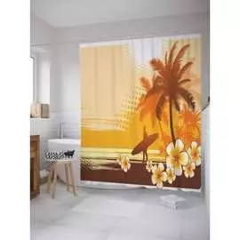 Шторка-занавеска для ванной JOYARTY