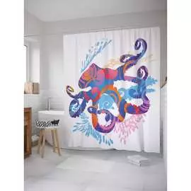 Шторка-занавеска для ванной JOYARTY