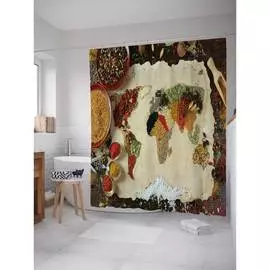 Шторка-занавеска для ванной JOYARTY