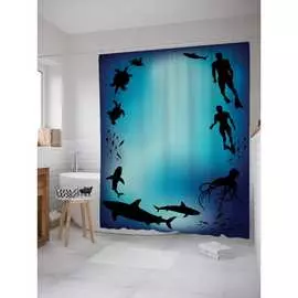 Шторка-занавеска для ванной JOYARTY