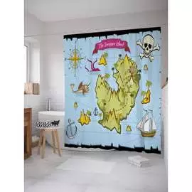 Шторка-занавеска для ванной JOYARTY