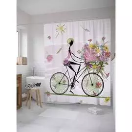 Шторка-занавеска для ванной JOYARTY