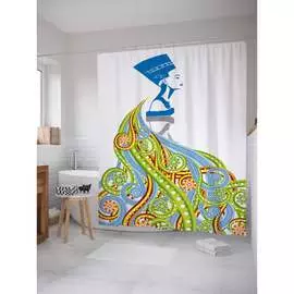 Шторка-занавеска для ванной JOYARTY