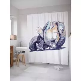 Шторка-занавеска для ванной JOYARTY