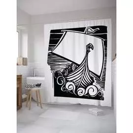 Шторка-занавеска для ванной JOYARTY