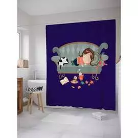 Шторка-занавеска для ванной JOYARTY