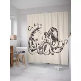 Шторка-занавеска для ванной JOYARTY