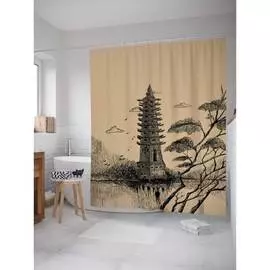 Шторка-занавеска для ванной JOYARTY