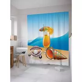 Шторка-занавеска для ванной JOYARTY