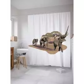 Шторка-занавеска для ванной JOYARTY