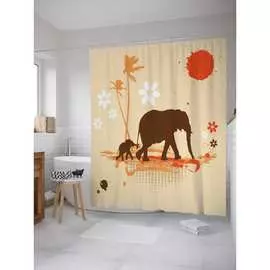 Шторка-занавеска для ванной JOYARTY