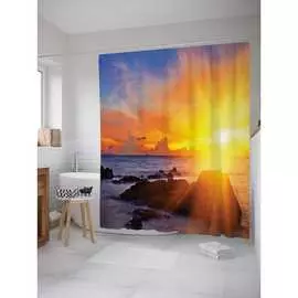 Шторка-занавеска для ванной JOYARTY