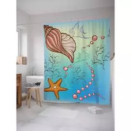 Шторка-занавеска для ванной JOYARTY