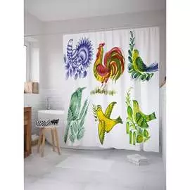 Шторка-занавеска для ванной JOYARTY