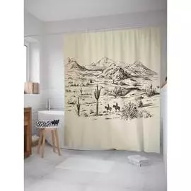 Шторка-занавеска для ванной JOYARTY