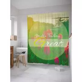 Шторка-занавеска для ванной JOYARTY