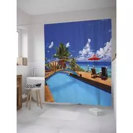 Шторка-занавеска для ванной JOYARTY