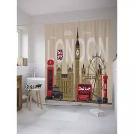 Шторка-занавеска для ванной JOYARTY