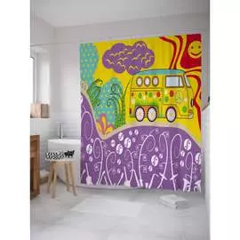 Шторка-занавеска для ванной JOYARTY