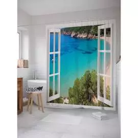 Шторка-занавеска для ванной JOYARTY