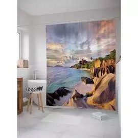 Шторка-занавеска для ванной JOYARTY