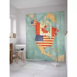 Шторка-занавеска для ванной JOYARTY