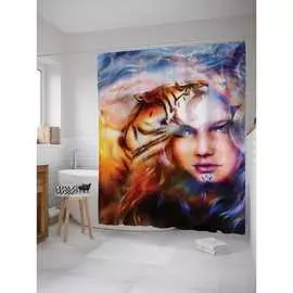 Шторка-занавеска для ванной JOYARTY