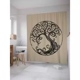 Шторка-занавеска для ванной JOYARTY