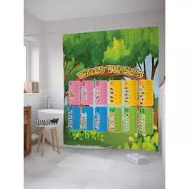 Шторка-занавеска для ванной JOYARTY