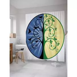 Шторка-занавеска для ванной JOYARTY