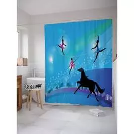 Шторка-занавеска для ванной JOYARTY