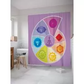 Шторка-занавеска для ванной JOYARTY