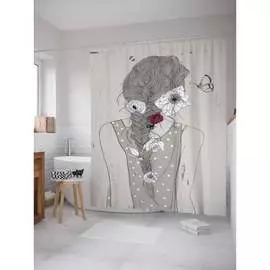 Шторка-занавеска для ванной JOYARTY