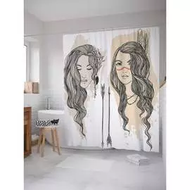 Шторка-занавеска для ванной JOYARTY