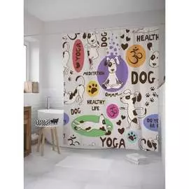 Шторка-занавеска для ванной JOYARTY