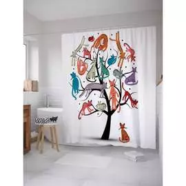 Шторка-занавеска для ванной JOYARTY