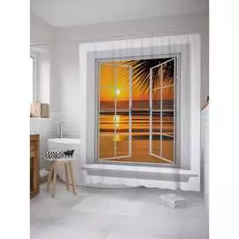 Шторка-занавеска для ванной JOYARTY