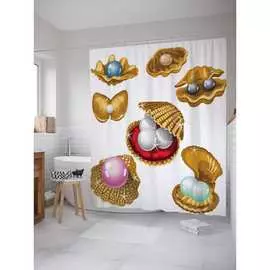 Шторка-занавеска для ванной JOYARTY