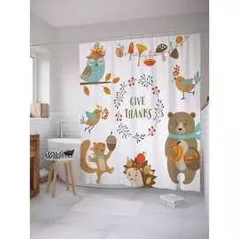 Шторка-занавеска для ванной JOYARTY