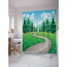 Шторка-занавеска для ванной JOYARTY