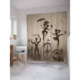 Шторка-занавеска для ванной JOYARTY