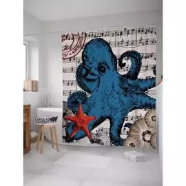 Шторка-занавеска для ванной JOYARTY