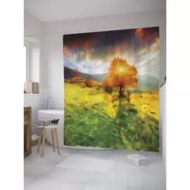 Шторка-занавеска для ванной JOYARTY