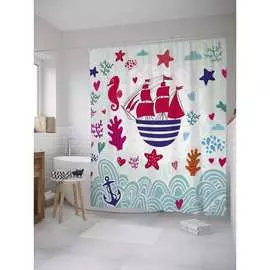 Шторка-занавеска для ванной JOYARTY