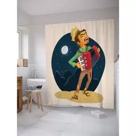 Шторка-занавеска для ванной JOYARTY