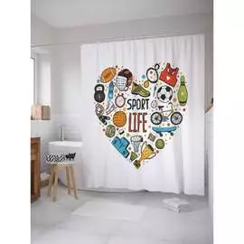 Шторка-занавеска для ванной JOYARTY