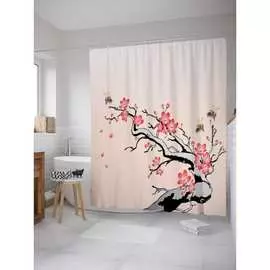 Шторка-занавеска для ванной JOYARTY