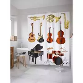 Шторка-занавеска для ванной JOYARTY